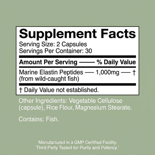 Elastin Peptide Skin Tightening Formula
